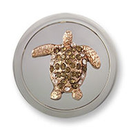 Swarovski Tortuga Schildpad Rose Gold plated Brown - Mi Moneda ( TOR-03-31 )