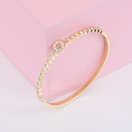 Wave cz Twisted Armband Melano Gold