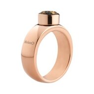 Sturdy 6mm Rose Gold Stainless Steel Opschroef Ring MelanO