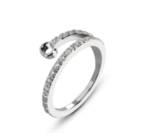 Melano Twisted Tamina CZ Ring - Silver