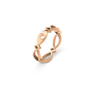 Melano Twisted Trix Ring Rose Gold