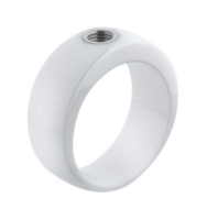 Ceramic White Vivid Ring Melano
