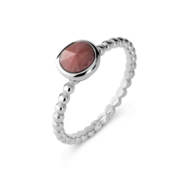 Melano Twisted Tiem Ring Silver