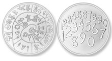 Numbers - Phaitos LARGE MAT Silver Mi Moneda