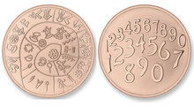 Numbers - Phaitos LARGE Rose Gold Mi Moneda