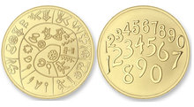 Numbers - Pathos MAT LARGE Gold Mi Moneda 