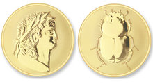 Roma - Scarabee LARGE Gold Mi Moneda  