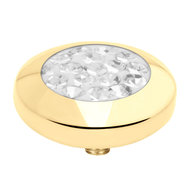 Vivid Multi CZ zetting Melano Gold