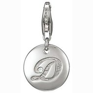 Letter D met zirkonia Esprit Charm 