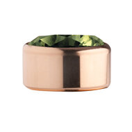 Olive Rose Gold Stainless Steel CZ Zetting Opschroef MelanO