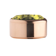 Lime Rose Gold Stainless Steel CZ Zetting Opschroef MelanO