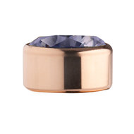 Lavender Rose Gold Stainless Steel CZ Zetting Opschroef MelanO