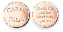 Carpe Diem - Life The Live  Rose Gold Mi Moneda