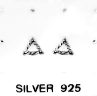 Triangle Oorstekers Zilver 925