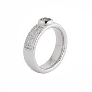 Vicky CZ Vivid Ring Silver MelanO