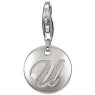 Letter U met zirkonia Esprit Charm 