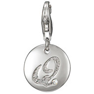 Letter Q met zirkonia Esprit Charm 