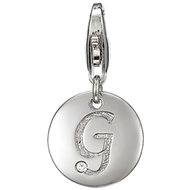 Letter G met zirkonia Esprit Charm 