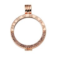 Pendant Deluxe Medium Rose Gold Mi Moneda PEN-LU-03-M