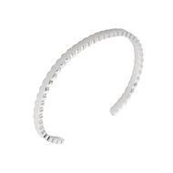 Sale: Medium Silver Wave Jessica Friend Armband melanO