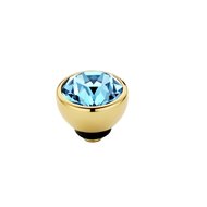 Aquamarine gold Twisted Swarovski MelanO 