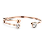 Twisted Trio Stone Armband MelanO Rose 