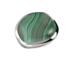 Melano Kosmic Malachite Shaped Disk Steen
