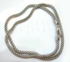 Snake MelanO zilveren collier 40cm