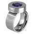 Silver Ring 10mm Stainless Steel Cameleon_