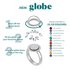 Globe Ring Rose gold MelanO ( ring is incl. glazen stolp )_