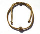 Goud zijde armbandje Shambala 1 ball Zilver 925 Gold plated_