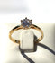 Ring Solitair CZ Gold Plated Zilver 925 55609_