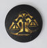 Sterrenbeeld Weegschaal - Libra Black & Gold Babouche Baboos_