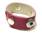 Fuchsia Babouche Baboos lederen armband MEDIUM_
