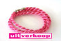 52cm Mi Moneda Zijde Armband Hot Pink_