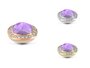 Amethyst - Melano Vivid Border CZ Steentje_