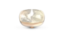Crystal White Opal Circular Melano Twisted Steentje_