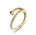Melano Twisted Tamina CZ Ring - Gold_