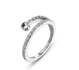 Melano Twisted Tamina CZ Ring - Silver_