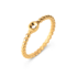 Melano Twisted Tiem Ring Gold_