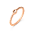 Melano Twisted Tiem Ring Rose Gold_