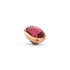 Melano Twisted Cloudy Oval Steentje Fuchsia_