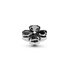 Melano Twisted Heart Clover Steentje Black_