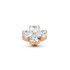 Melano Twisted Heart Clover Steentje Crystal_