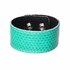 Leren Armband Snake Groen 3cm breed_