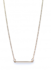 Square Karma Tube Necklace Goldplated Silver_