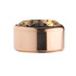 Champagne Rose Gold Stainless Steel CZ Zetting Opschroef MelanO_