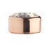 Citrine Rose Gold Stainless Steel CZ Zetting Opschroef MelanO_