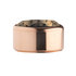 Coffee Rose Gold Stainless Steel CZ Zetting Opschroef MelanO_