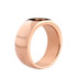 Sturdy 8mm Rose Gold Stainless Steel Opschroef Ring MelanO_